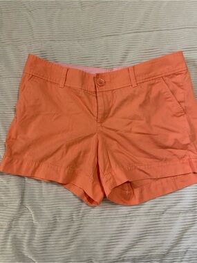 Lilly Pulitzer Coral Orange Cotton Shorts